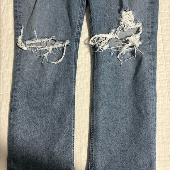 Agolde Riley Straight Crop in Blitz - Picture 5 of 6